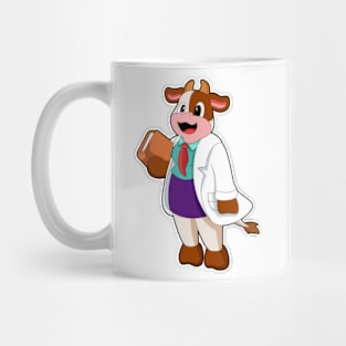 Cow as Nurse with Book Mug